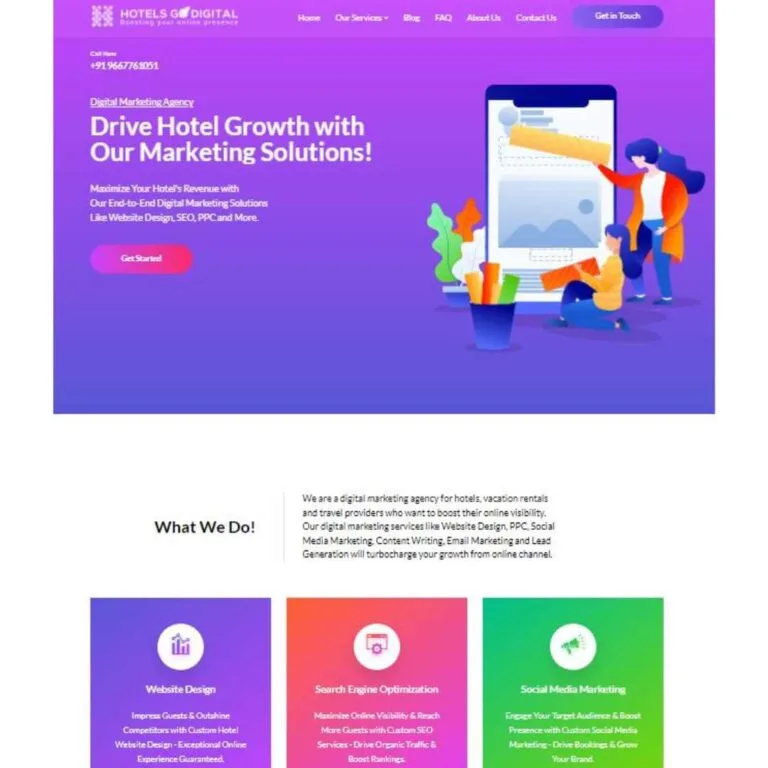 HotelsGoDigital Agency Website Design