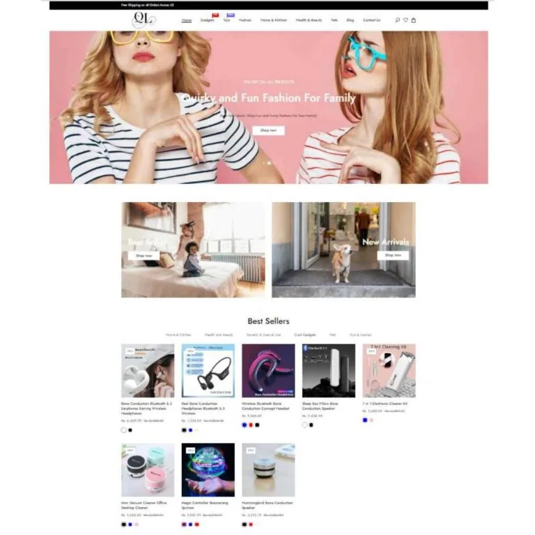 QuirkyLook Shopify Store Development