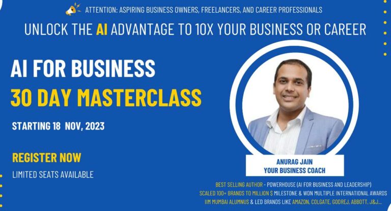 Artificial Intelligence For Business Course to 10x Your Growth