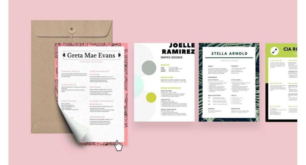 Canva resume builder with drag-and-drop design for creative resumes