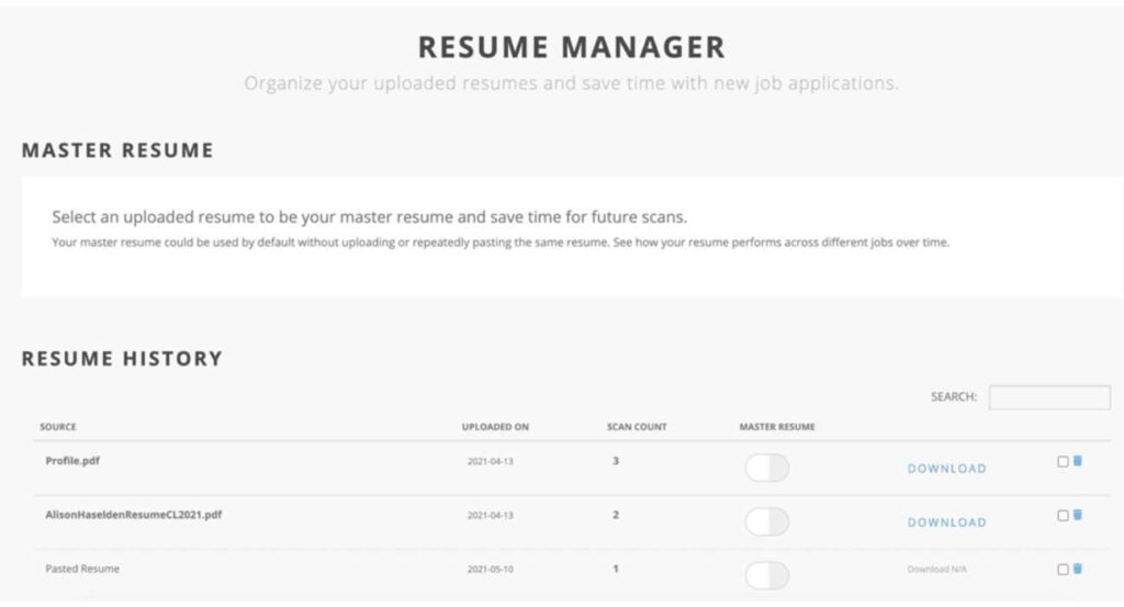 Jobscan resume optimization tool for ATS-friendly resumes