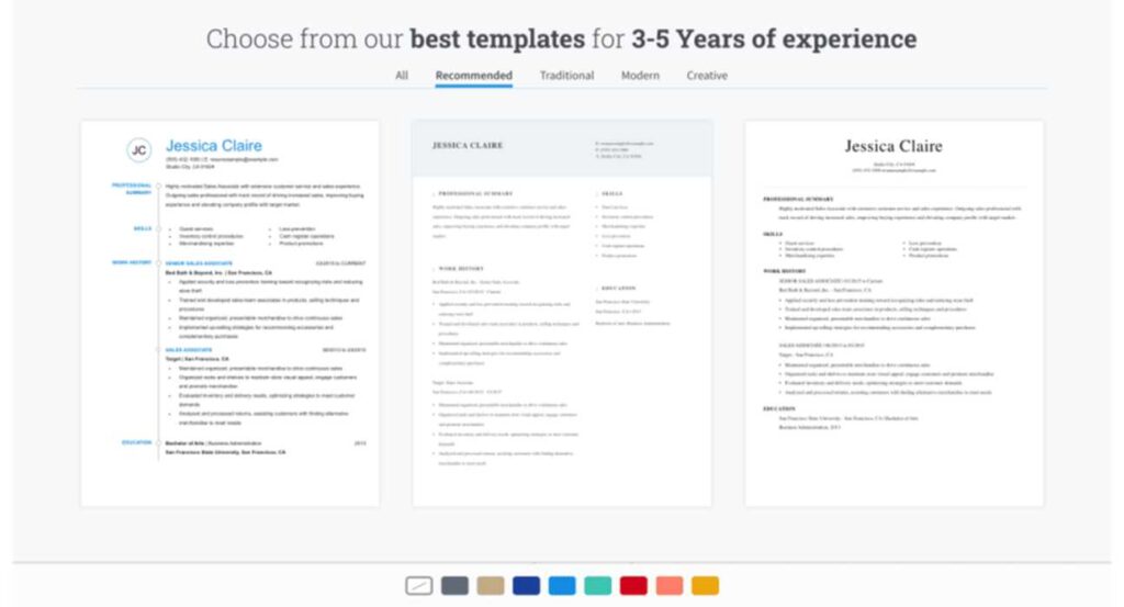 MyPerfectResume AI-powered resume and cover letter builder with job-specific tips