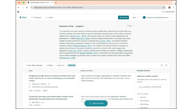 Elicit: The AI Research Assistant