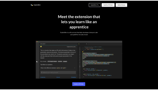 ExplainDev Tagline – Explain Your Code in Context with the Help of AI