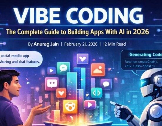 Vibe coding concept — building apps using AI through natural language prompts