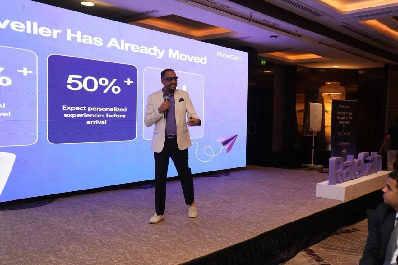 Anurag Jain keynote to hospitality leaders at RateGain Reboot
